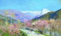 printemps en Italie en 1890 Isaac Levitan paysage de montage
